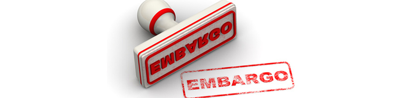Embargo. Seal and imprint